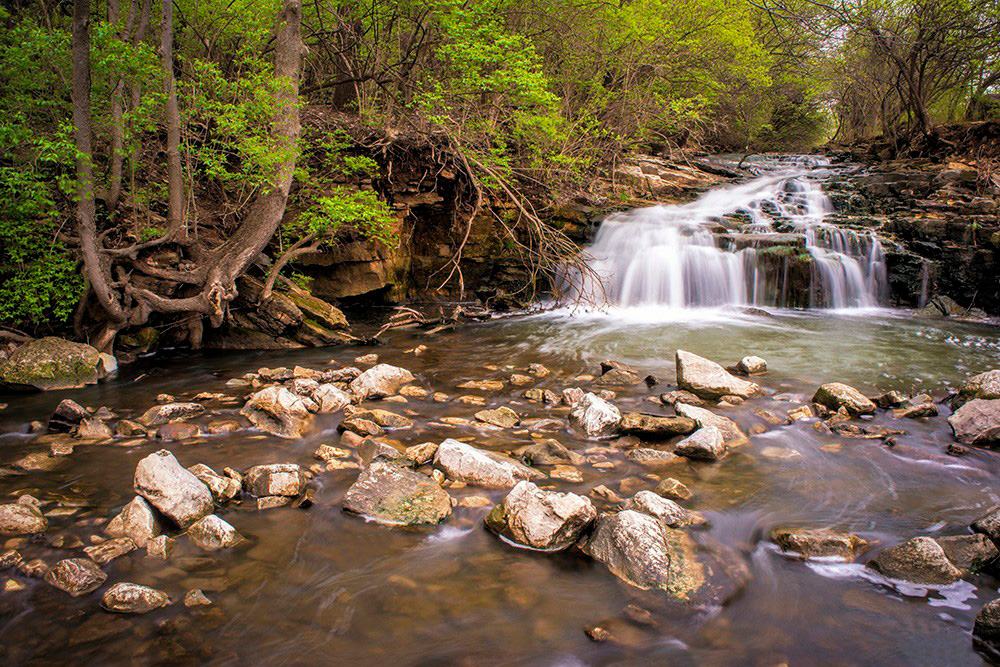 Farmington Reserve Falls, Miami County Ohio by Dan Cleary