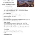 Private Lesson Gift Certificate